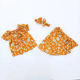 Summer Stuff Soft Cotton Shirt and Skirt with Band in Yellow