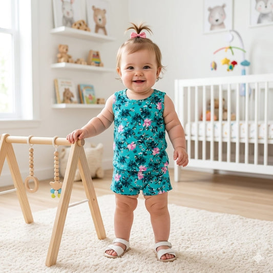 Nicker Shirt in Jersey Stuff - Mix Flower Prints