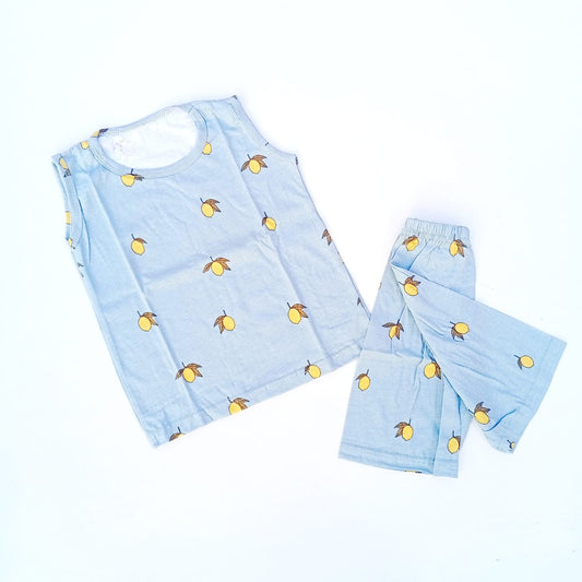 Nicker Shirt in Jersey Stuff - Lemon Print
