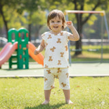 Nicker Shirt in Jersey Stuff in Teddy Bear Print