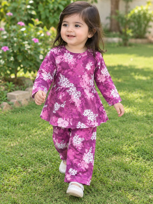 Frock Full Bazo & Trouser In Jersey Cotton Stuff ( Banyani stuff )