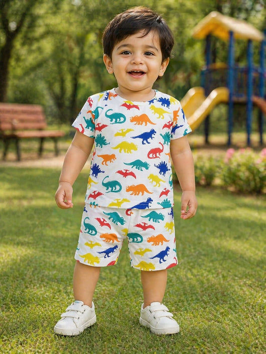 Nicker Shirt in Jersey Stuff - Half Bazoo in Animal Print