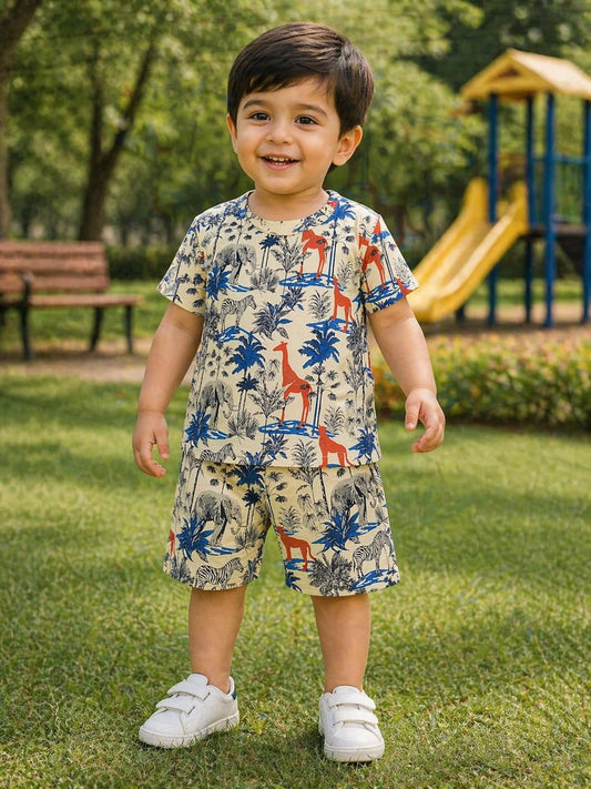 Nicker Shirt in Jersy Stuff Animal Print