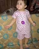 Nicker Shirt in Jersey Stuff - Pink Half Bazoo