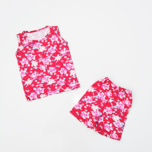 Nicker Shirt in Jersey Stuff in White Lillies print