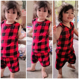 Nicker Shirt in Jersey Stuff in Red Check