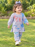 Full Bazoo Frock with Band & Same Trouser in Winter Cotton