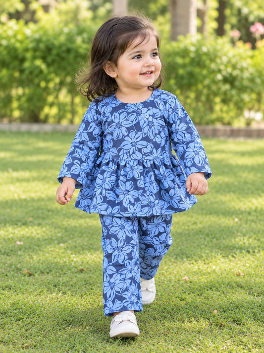Full Bazo Frock & Trouser In Jersey Cotton Stuff ( Banyani stuff )