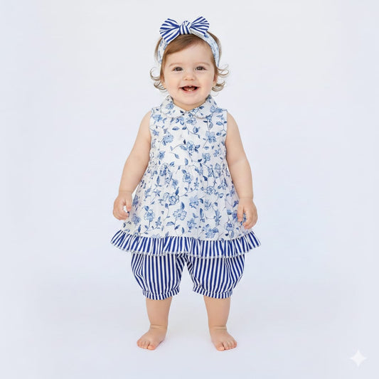 Frock with band & lining shorts