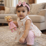 Frock with Band  & Trouser In Teddy Bear Print