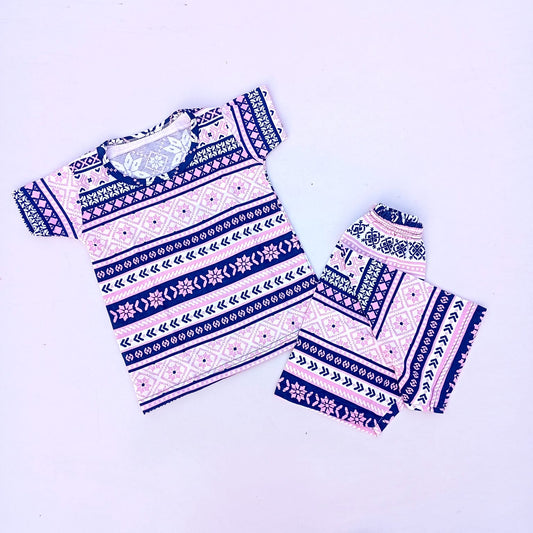 Nicker Shirt in Jersey Stuff -  Half Bazoo lining design