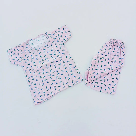 Nicker Shirt in Jersey Stuff - Pink Half Bazoo