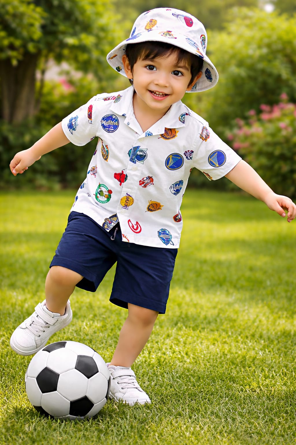 Nicker Shirt & Cap in Cotton Stuff -  Half Bazoo