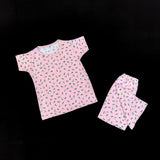 Nicker Shirt in Jersey Stuff - Pink Half Bazoo