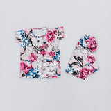 Nicker Shirt in Jersey Stuff in Flower Print