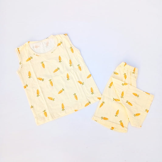 Nicker Shirt in Jersey Stuff - Carrot Print