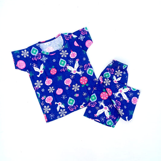 Nicker Shirt in Jersey Stuff Half Bazoo In  Dove Print