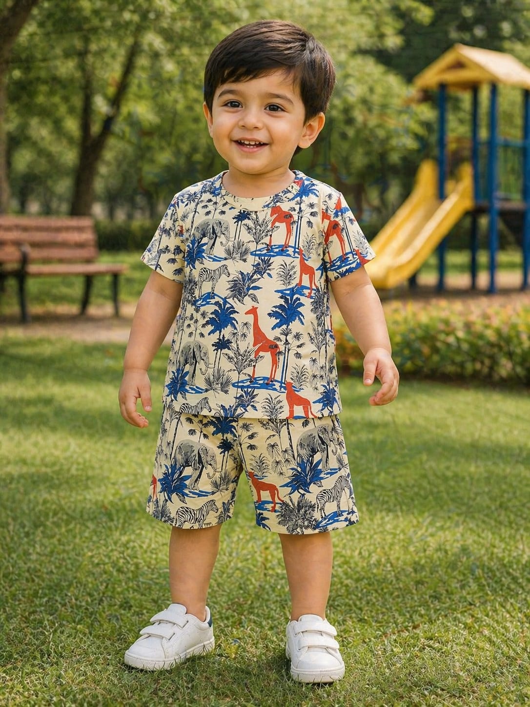 Nicker Shirt in Jersy Stuff Animal Print