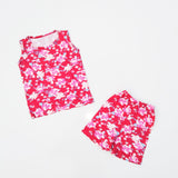 Nicker Shirt in Jersey Stuff in White Lillies print