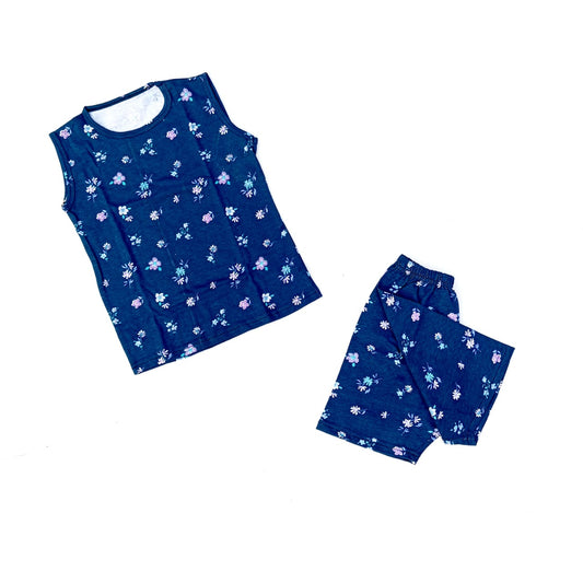 Nicker Shirt in Jersey Stuff in Lillies print