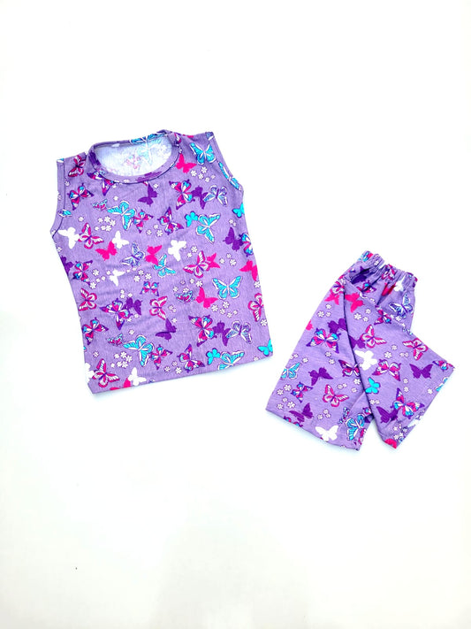 Nicker Shirt in Jersey Stuff - Butter Fly Design