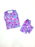 Nicker Shirt in Jersey Stuff - Butter Fly Design