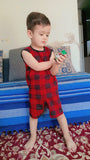 Nicker Shirt in Jersey Stuff in Red Check