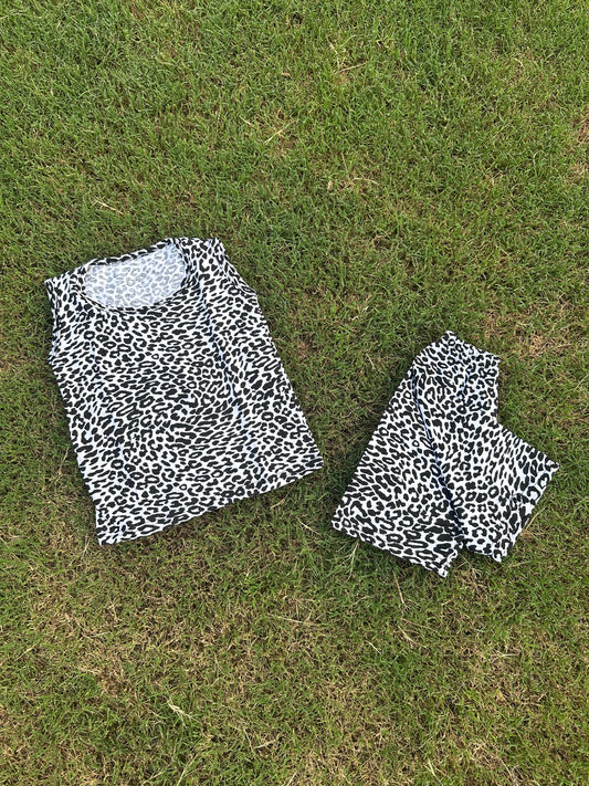 Nicker Shirt in Jersey Stuff - Cheeta Design