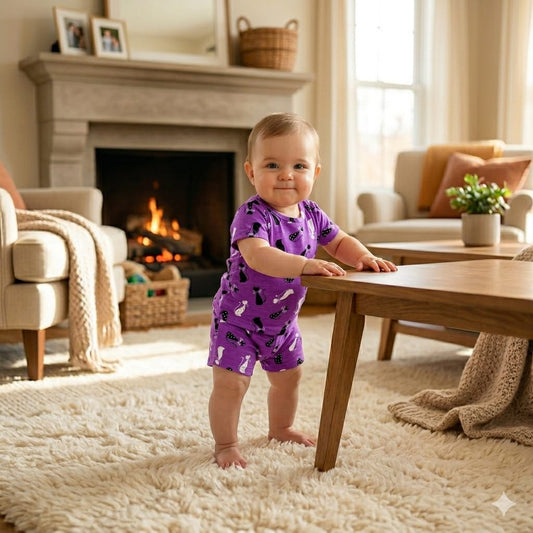 Nicker Shirt in Jersey Stuff Half Bazoo Cat Print