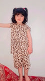 Nicker Shirt in Jersey Stuff - Brown Cheeta Print