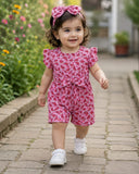 Jumpsuit / Slim Body Fit Suit Blended Stuff  Watermelon Print