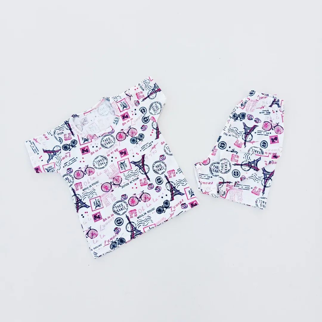 Nicker Shirt in Jersey Stuff -  Half Bazoo - News Paper Print