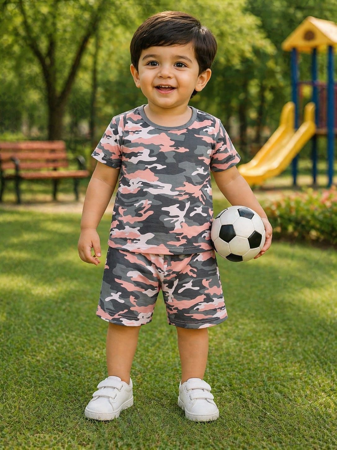 Nicker Shirt in Jersey Stuff -  Half Bazoo in commando print